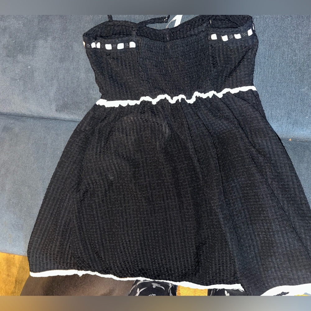 Charming Black and White Kids Dress